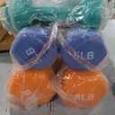 Fitvids Neoprene Coated Dumbbell Set with Rack, Free Hand Weight Set For Home Gym Workout, Anti-Slip, Anti-roll, 20LBS, 32LBS, 50LBS and 56LBS Sets, Multiple Weight Options