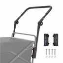 Adjustable Push Pull Handle for Folding Wagon, with Multi-Angle Design, Universal Accessory for Camping, Beach and Outdoor Use, Not Include Car