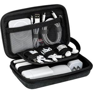 JETech Travel Accessories Organizer Case, Portable Electronic Pouch Gadget Bag for MacBook Power Adapter Chargers, Cables, Power Bank, Mouse, Stylus Pen, Earphone, SD Card, USB Flash Drive