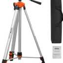 VEVOR Laser Level Tripod,  x 20 Thread Mount, 27.36-68.11 inch Height Adjustment with Integrated Level Bubble Lightweight Laser Scanner Stand, Retractable Legs Aluminum Tripod for Stable Measurement