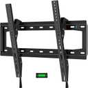 HOME VISION Tilt TV Wall Mount Bracket for 26-65 Inch Flat/Curved TVs, Max VESA 400X400mm, 100Lbs Capacity, Fits 8-16 Inch Wood Studs, Universal Low Profile, HV9401