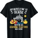 Apparently We're Trouble When We are Cruising Together Funny T-Shirt, L