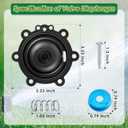 Diaphragm Repair Kit Compatible with DRKCP/CPF, Valve Diaphragm Replacement Compatible with Rain Bird CP, CPF, DV, DAS, ASVF, with included Filter, Solenoid Filter, Screw, Spring(2 Pack)