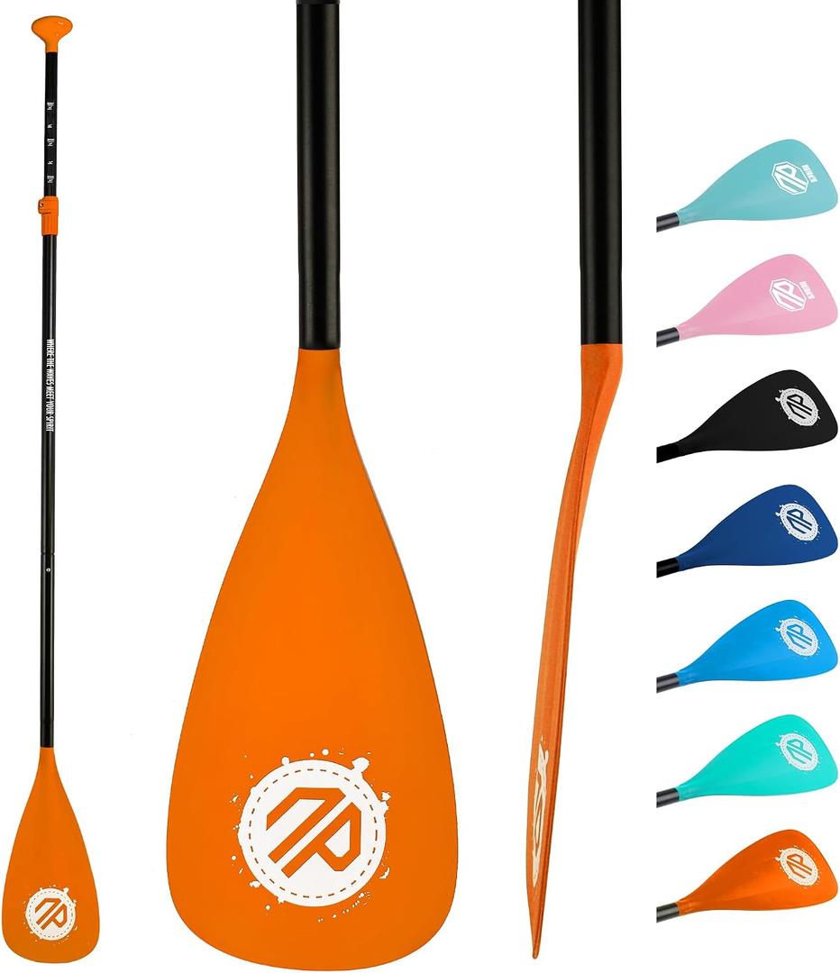 niphean Sup Paddle, Adjustable Paddle Board Paddles, Lightweight Kayak Paddle, Detachable Stand Up Paddle Board Accessories Oars with Aluminum Alloy Shaft and Fiberglass Blade, 3 Piece