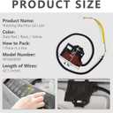 W10404050 W10238287 Washer Lid Lock Latch Switch and Harness Kit Compatible with Specific Whirlpool Maytag Kenmore Amana Crosley Washing Machines