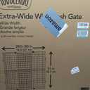 Toddleroo by North States - Extra-Wide Wire Mesh Wooden Baby Gate: Pressure Mounted Baby Gate for Doorways - Adjustable 29.5 to 50 Inches Wide - 31 Inches Tall