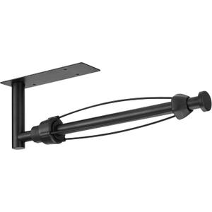 Under Cabinet Wall Mount Paper Towel Holder, Self-Adhesive Bar, Stainless Steel 13 inch (Black)