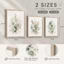 Botanical Wall Art Canvas Prints Set of 3 Framed Floral Pictures Decor 24x16