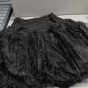 DRESSTELLS 50s Petticoat Skirts Women Vintage Tulle Underskirt Retro Tutu Crinoline (Black, Large)