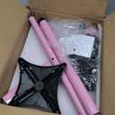 Salon Tray Cart Rolling Tray Spa Tray,Tattoo Tray Dental Tray Height Adjustable,Salon Tray on Wheels Premium Metal Rolling Trolley,Pink