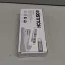 Bostitch Office Executive Metal Desktop Stapler, 3 in 1 Spring Powered Stapler, One Finger, Staple Storage Compartment & Staple Remover, Includes 210 Staples, 28 Sheet Capacity, Black/Gray