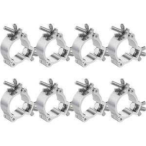 Aluminum Light Clamps - 8PCS Heavy Duty 220lb LED Par Light Moving Head Beam Spot Truss O Clamp, Fit for 48-52mm OD Tube/Pipe