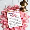 2 x Funny Birthday Card for Wife - Romantic Happy Birthday Card Gift for Women from Husband, Thoughtful Gift Decoration Ideas for Her (02)