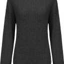 STOLKISS Women Ribbed Sweatshirt Casual Crew Neck Pullover Sweatshirt Loose Soft Long Sleeve Fall Winter Sweaters 2026 (Pink)