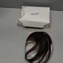 EINAEY Hair Topper with Bangs, 100% Human Hair 360 Coverage Dark Brown Clip in Hairpiece for Women, Natural Seamless Blend with Invisible Clips for Women Girls Daily Wear