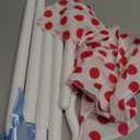 Shepherd Staff and White Costume Stockings with Blue Bows, Bonnet and Cane Set for Women Girls Halloween Party Dress Up