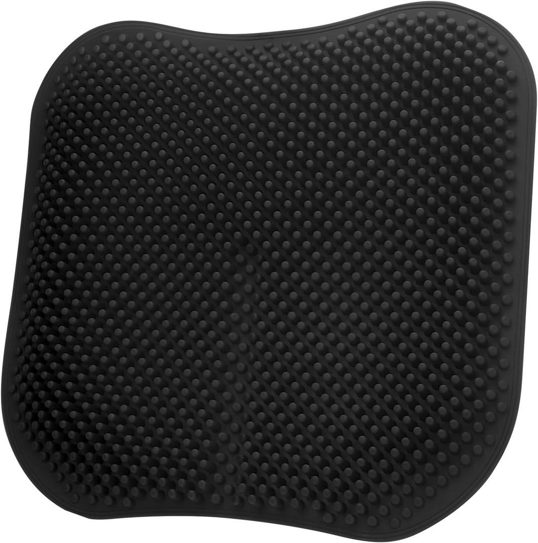 Ergonomic Silicone Seat Cushion, Black, Pain Relief Support for Office, Car, Wheelchair, Coccyx, Sciatica, Lumbar Support Breathability Seat Cushion