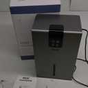 Dehumidifier, Dehumidifiers for Home, 98 OZ Water Tank, (1000 sq.ft) Quiet Dehumidifier for Basement Bedroom Bathroom with Humidity Display, Auto Shut Off, Relaxing 7 Color Ambient Light(Gray)