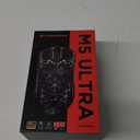 MAMBASNAKE M5 Ultra Carbon Fiber 8KHz Wireless Gaming Mouse,PAW3950MAX Sensor 42K DPI,39g Lightweight Tri-Mode 2.4GHz/BT/Wired Computer Mice,Web Driver Support,for Win/Mac/FPS/MOBA/Esports-Black (A)