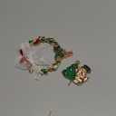 2025 Snowman Christmas Tree Ornament Metal Silver Hanging Rotatable Design Charm Holiday Decorative Pendant Gift Keepsake (Bow)