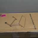 Vaunn Medical Adjustable Overbed Bedside Table With Wheels (Hospital and Home Use) (Walnut Brown)