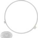 2 x 9.53in WB06X10705 Microwave Turntable Ring Replacement for GE Microwaves,Rotating Ring Roller,Microwave Oven Tray Support,Glass Plate Tray Support Holder