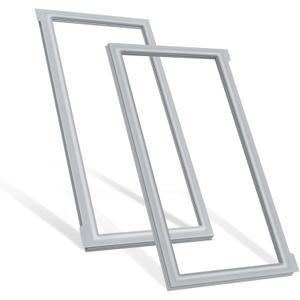 Upgraded W10830162 (Right) & W10830283 (Left) Refrigerator French Door Seal Gaskets Part for Whirlpool Refrigerator Gasket Seal Replacement for Kitchen-Aid & Ken-more Parts Replace Door Seal