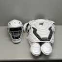 Easton | GAMETIME 2.0 Baseball Catcher's Equipment  | Gametime MOJO Catcher's Kit | NOCSAE Approved   | White | Intermediate