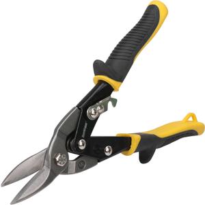 HURRICANE 10 Inch Aviation Tin Snips, Straight Cut Shears for Sheet Metal, Aluminum, Gutter & DIY Projects, Regular Straight Cutting Sheet Metal Cutter