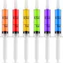 JOLLY CHEF 60 Pack Party Jelly Halloween Shot Syringes, Medium 1.5 oz Container with Lid, Perfect for Plastic Shot Glasses Thanksgiving Christmas