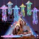 Jellyfish Decor - 12 Pcs Jellyfish Lanterns for Under the Sea Decorations, Hanging Jelly Fish Decoration for Mermaid Theme Party & Birthday Gifts for Women Girls (6 Colors)