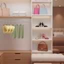 Boot Hanger Clips Hooks 50 Pcs, Heavy Duty Clothes Pins with 30 Pack Clips Portable Stainless Steel Clothespins Bulk Laundry Hooks for Closet Organizer Travel