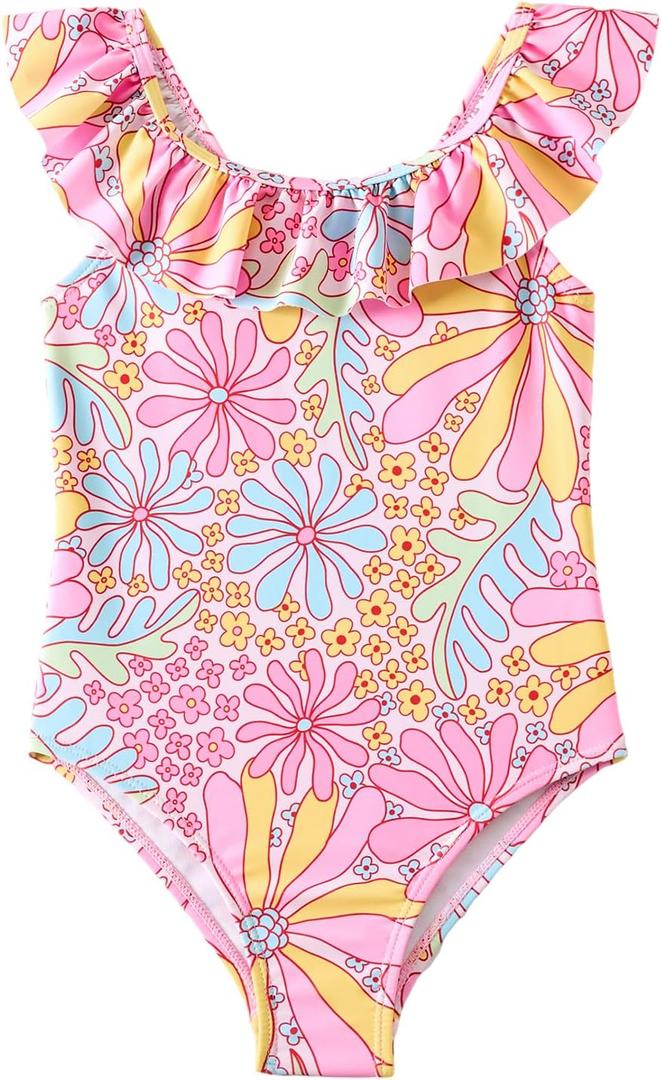 Angel season Girls Swimsuits Kids Bathing Suit One Piece Swimwear with UPF 50+ Cute