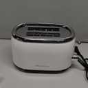 Mueller Retro Toaster 2 Slice with 7 Browning Levels and 3 Functions: Reheat, Defrost & Cancel, Stainless Steel Features, Removable Crumb Tray, Under Base Cord Storage, White