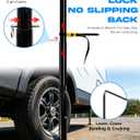20FT Fiberglass Tailgate Flag Pole Kit with Tire Mount, RV Flagpole for Pickup, SUV, Camper & Camping, 360 Anti-Tangle Clips, Secure Pin Lock, Heavy Duty Wind Resistant, Portable Collapsible to 3.7FT