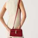 Clutch Purses for Women - Small Purse Top Handle - Evening Bag - Adjustable Crossbody Handbag - Trendy PU Leather