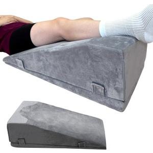 2 Adjustable Heights Leg Elevation Pillows for After Surgery, Knee Replacement Recovery Aids, Bone Foam Knee Surgery Pillow Replacement for Hip Ankle Pain Relief