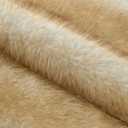 FUTEI Pack of 2 Faux Fox Fur Throw Pillow Covers 18x18 Inch Soft Fluffy Decorative Cushion Case Modern Farmhouse Accent for Couch Bed Living Room, Brown White