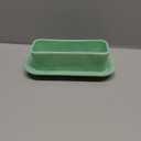 TableCraft Jadeite Green Milk Glass Butter Dish TPC
