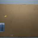 Large Magnetic Bulletin Board 43x31 Inch,Rustic Wood Framed Cork Board with LinenWall Mounted Notice Board with Pushpins for Home Office School (43inchx31inch, Brown)