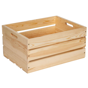 Extra Large Pine Wood Crates For Storage, Vinyl Records Storage Crates,The Storage Crates Are Made Of Pure Natural Solid Wood,Exuding Natural Pine Flavor,Unfinished Wooden Crates For Display . (1)