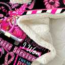 Soft Healing Blanket - Breast Cancer Gift, Get Well Soon Pink Throw Blanket - Sympathy Gifts for Women and Survivors (50"x 60", G507)