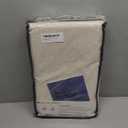 100% Blackout Shield Linen Blackout Curtains for Bedroom 84 Inches Long, Back Tab/Rod Pocket Living Room Drapes, Thermal Insulated Blackout Curtains 2 Panels Set, 50" W x 84" L, Cream