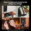 Philips Hue Impress Outdoor Smart Wall Light, Black - 16W, White and Color Ambiance LED Light - 1 Pack - Requires Hue Bridge and Outdoor Power Supply - Control with Hue App and Voice - Weatherproof