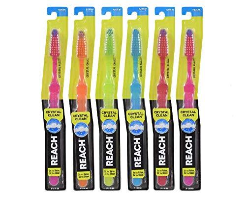 REACH Crystal Clean Firm Adult Toothbrush, 1 ea -  (Pack of 5)