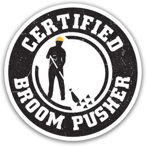 2 x 314PI (3pcs) Broom Pusher Certified Sticker, Hard Hat Sticker, Helmet Sticker, Water Assitant for Laptop, Phone, Kindle Sticker, Contruction Stickers, Lineman Stickers, Hard Hat Stickers (Size 2")
