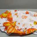 Fall Thanksgiving Round Tablecloth, Farm Pumpkin Botanical Maple Leaves Waterproof Fitted Table Cover with Elastic Edge, Fall Harvest Table Cloths for 55"-60" Indoor Outdoor Round Tables