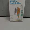 Frida Baby Electric Nail Buffer | Safe + Easy Baby Nail File, Baby Nail Clippers + Nail Trimmer Kit for Newborn, Toddler, Children's Fingernails/Toenails, 4 Buffer Pads, LED Light, Storage Case, White