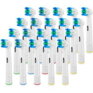20 PCS Replacement Toothbrush Heads Compatible with Oral B Braun Electric Toothbrush Pro 1000/9000/ 5000/3000/8000