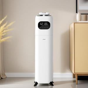 Humidifier Large Room, 2.3Gal/9L Plants Humidifiers for Bedroom with with Timer, 360°Nozzle, Room Cool Mist Humidifier with Aroma Box, School, Office, Warehouse